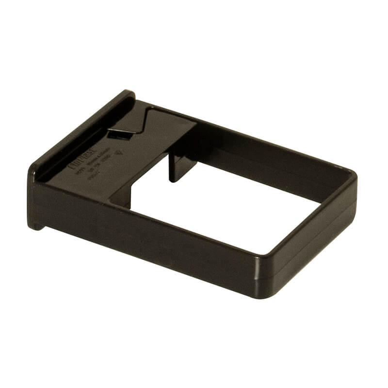 65mm Square Single Fix Black Pipe Clip  image