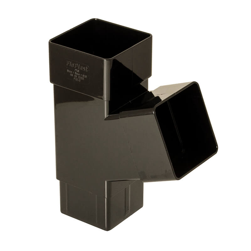 65mm Square Black 67.5° Branch  image