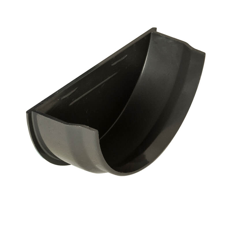 112mm Half Round Anthracite Grey Internal Stopend  image