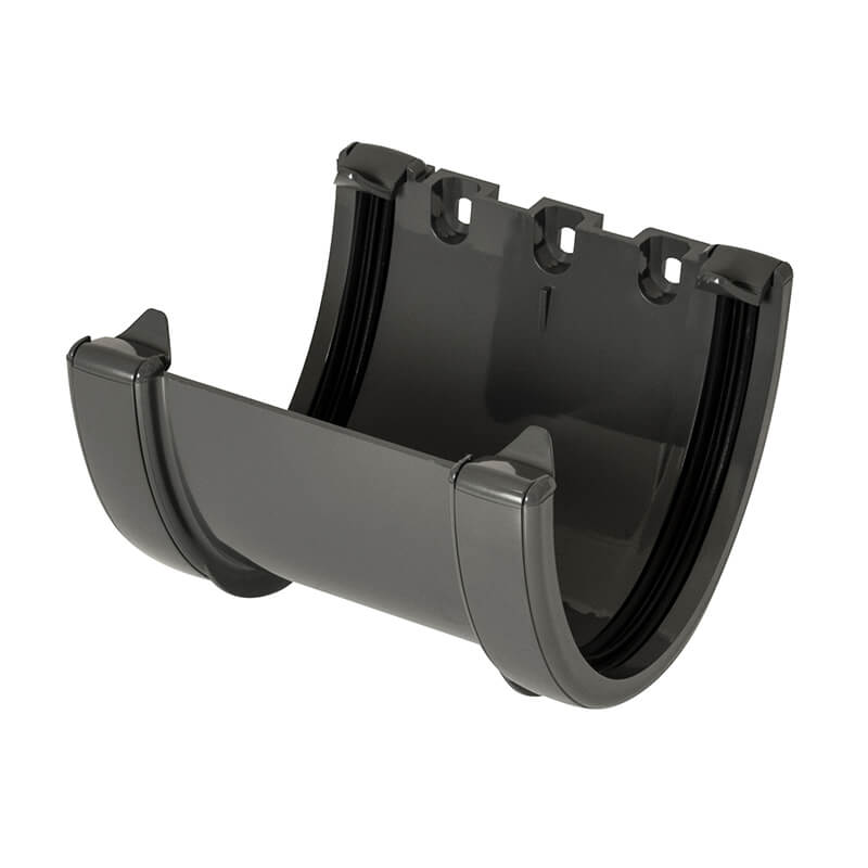 FloPlast 115mm Deepflow Hi-Cap Anthracite Grey Union Bracket  image