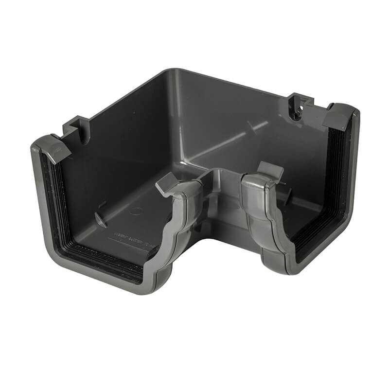 FloPlast Ogee Anthracite Grey 90° Internal Gutter Angle  image