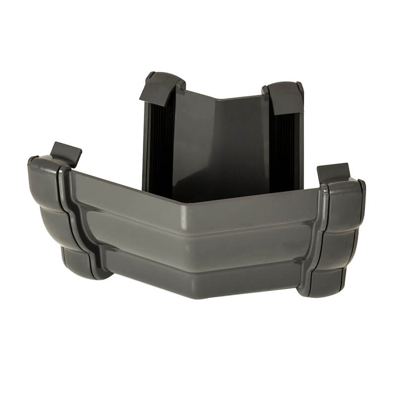 FloPlast Ogee Anthracite Grey 135° External Gutter Angle  image