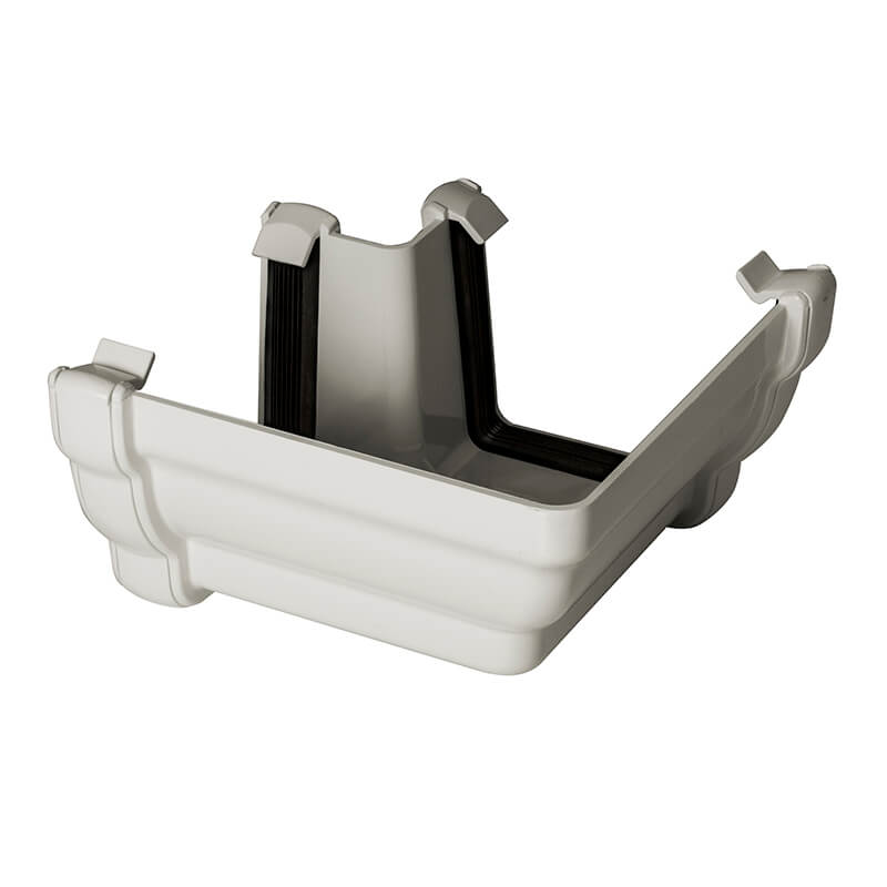 FloPlast Ogee White 90° External Gutter Angle  image