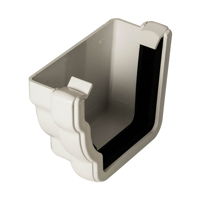 FloPlast Ogee White External Stopend Left Hand  image