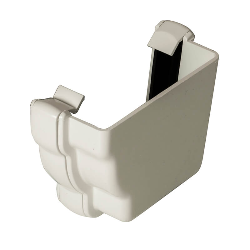 FloPlast Ogee White External Stopend Right Hand  image