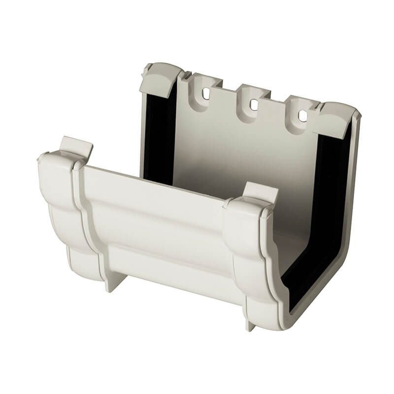 FloPlast Ogee White Gutter Union  image