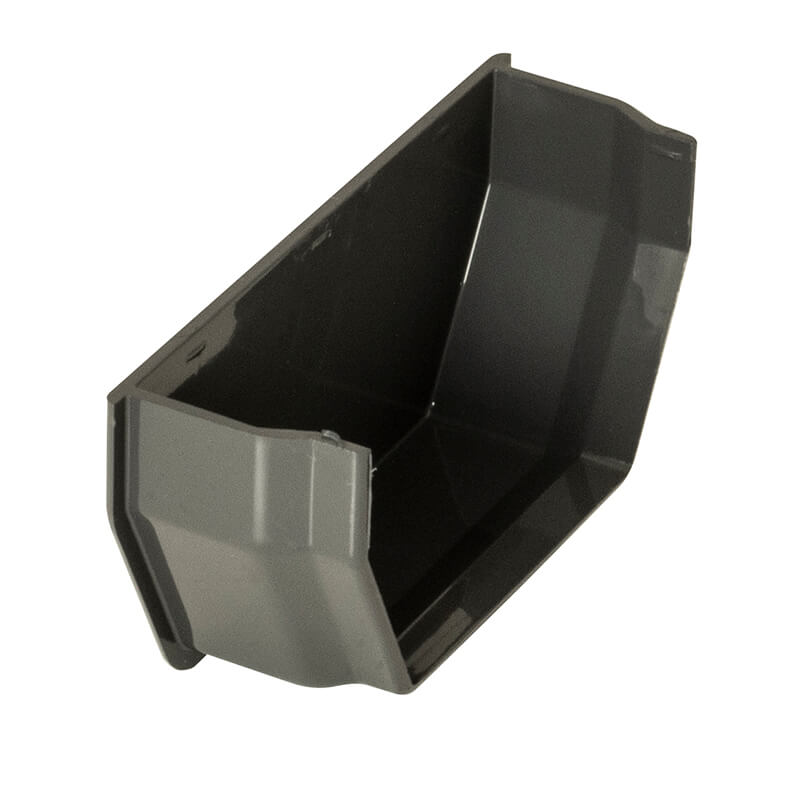 114mm FloPlast Square Anthracite Grey Internal Stopend image
