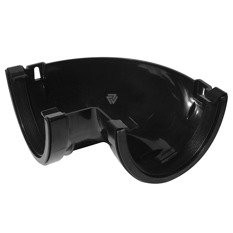 170mm Superdeep 90° Internal Black Gutter Angle  image