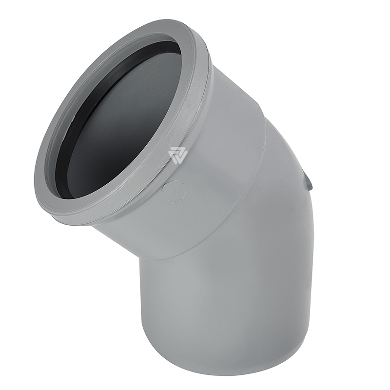110mm Grey 45° Single Socket Bend  image