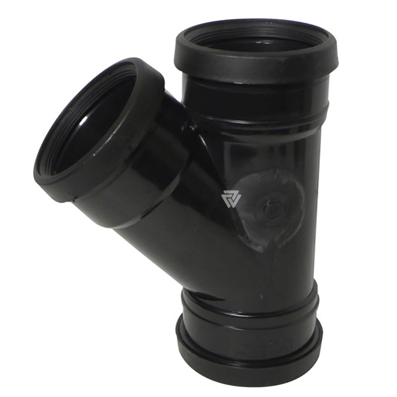 110mm Black 45° Triple Socket Branch  image
