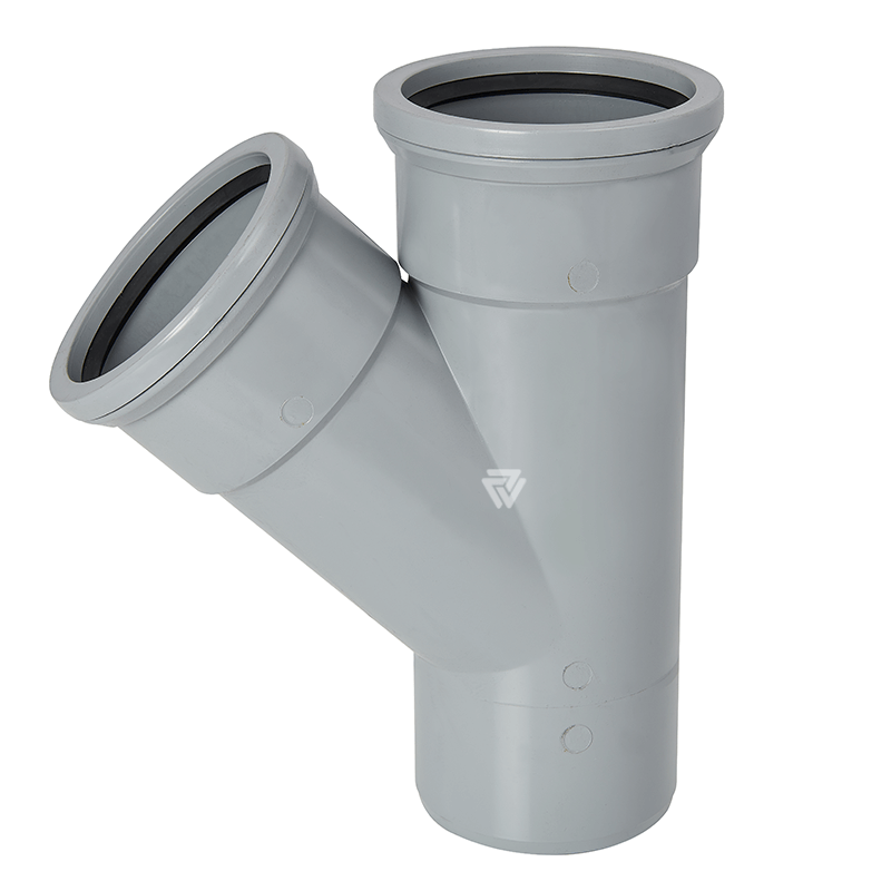 110mm Grey 45° Double Socket Branch  image
