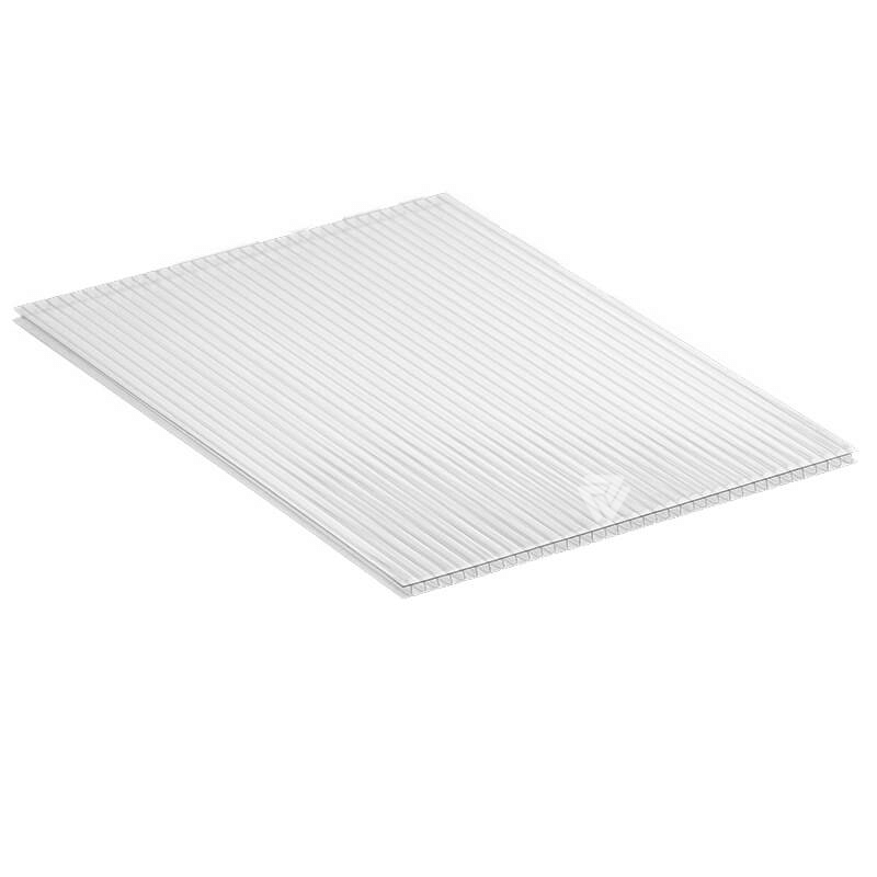 4mm Clear Twinwall Polycarbonate 1220mm x 1220mm image