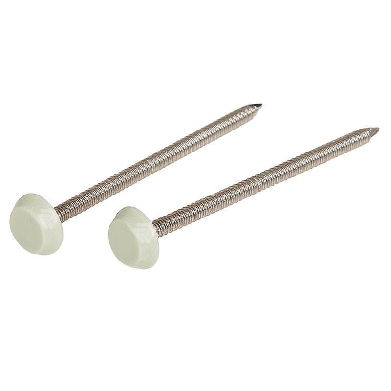 40mm Agate Grey Stainless Steel Trimtop Nails Pack of 250  image