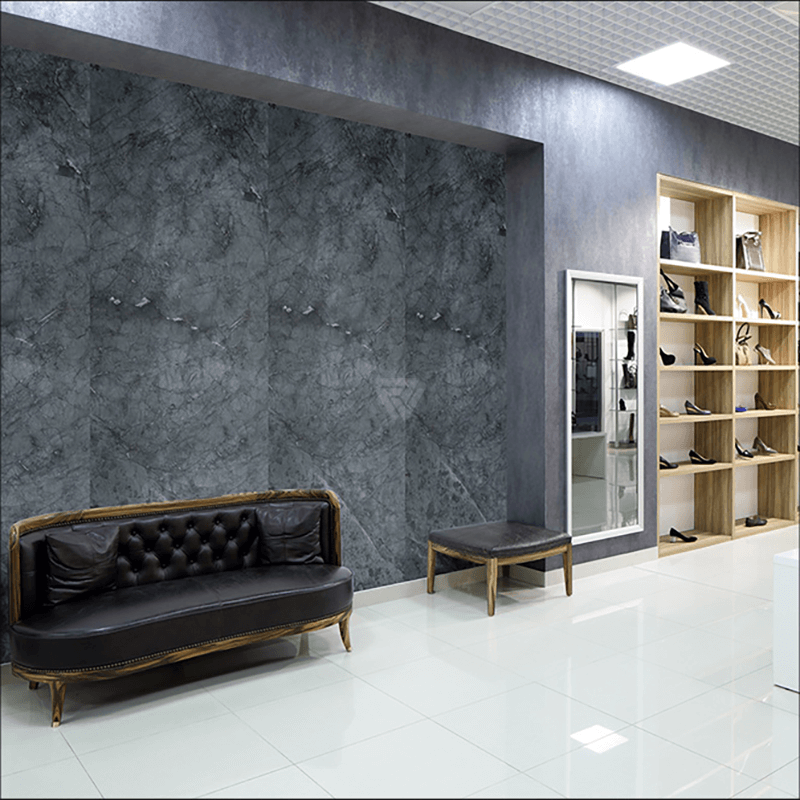 2.5mm Grey Marble PVC Wall Cladding Sheet 2.50m x 1.22m image