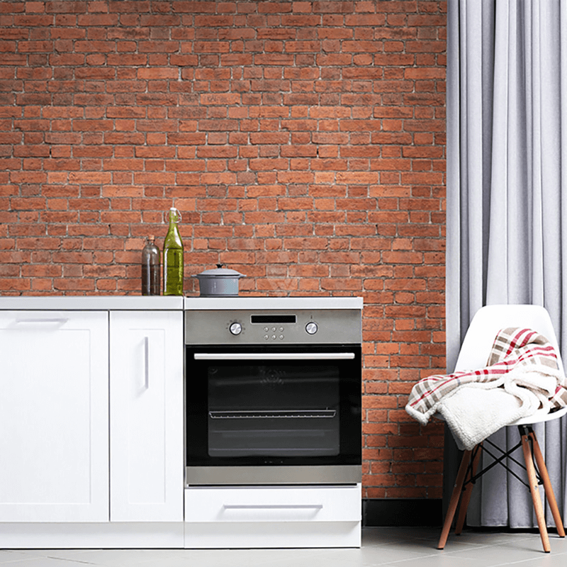 2.5mm Red Brick PVC Wall Cladding Sheet 2.50m x 1.22m image