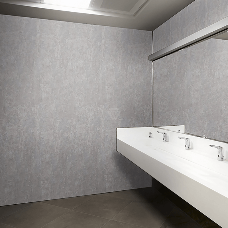 2.5mm Smooth Concrete PVC Wall Cladding Sheet 3.05m x 1.22m image