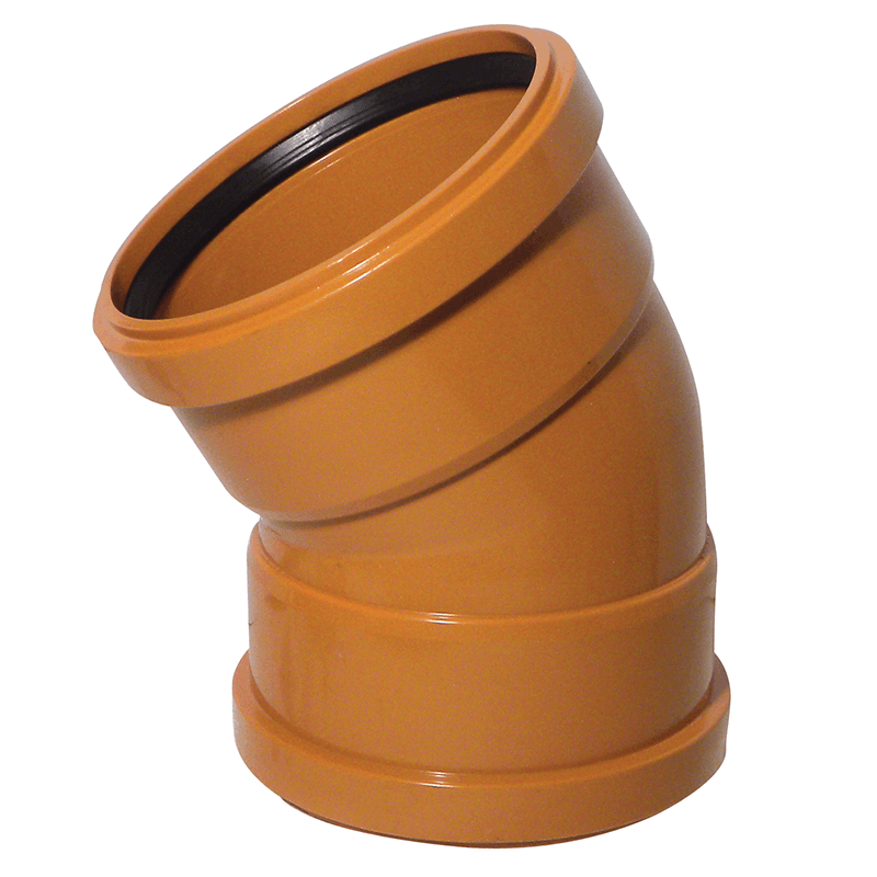 FloPlast 160mm Underground 30° Double Socket Bend image