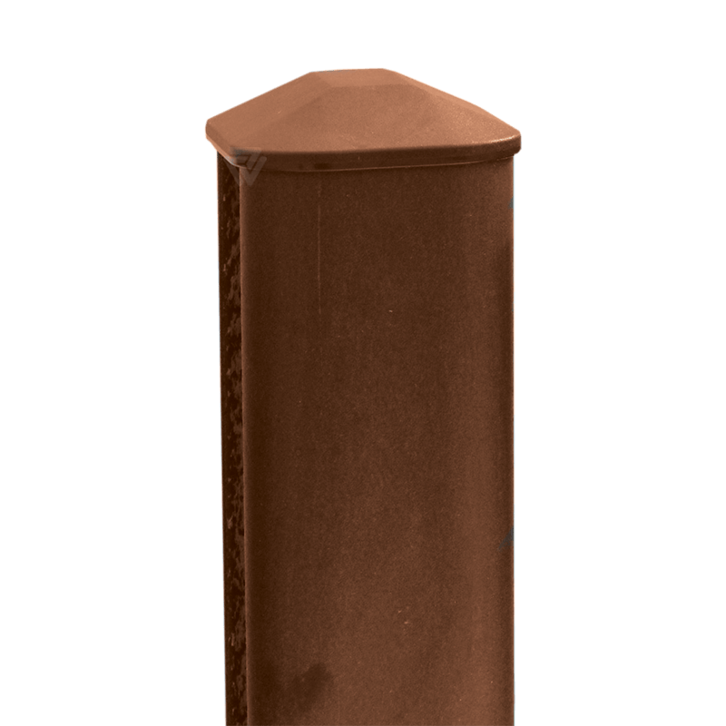 110mm x 90mm PVC Composite Fence Post Walnut 2.4m image