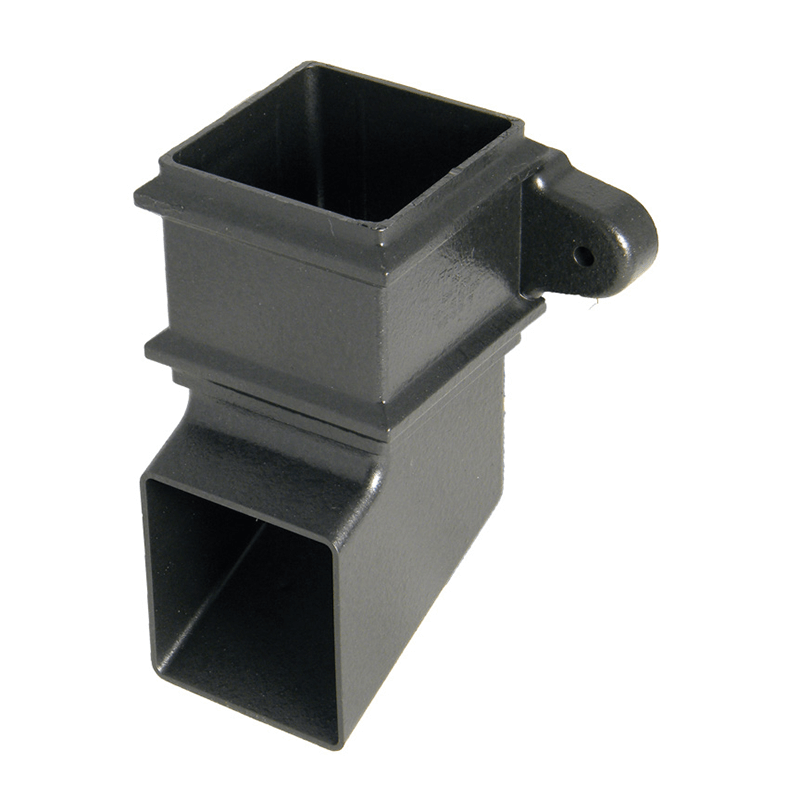 Floplast 65mm Square Cast Iron Effect Shoe With Fixing Lugs Image