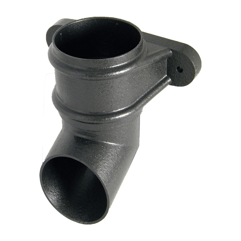 Floplast 68mm Round Cast Iron Effect Shoe With Fixing Lugs image