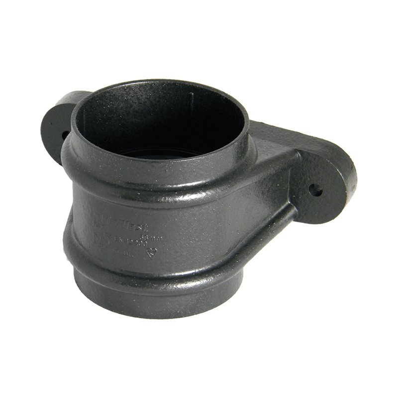 Floplast Round Cast Iron Effect Pipe Socket With Fixing Lugs image