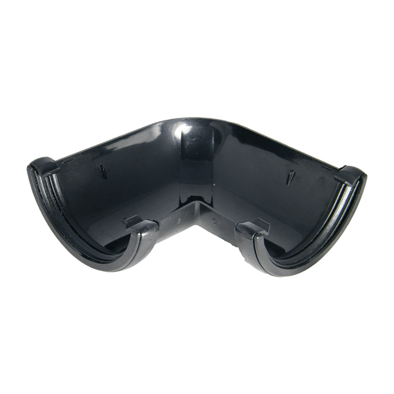 Floplast 112mm Half Round Cast Iron Effect 90° Gutter Angle  image