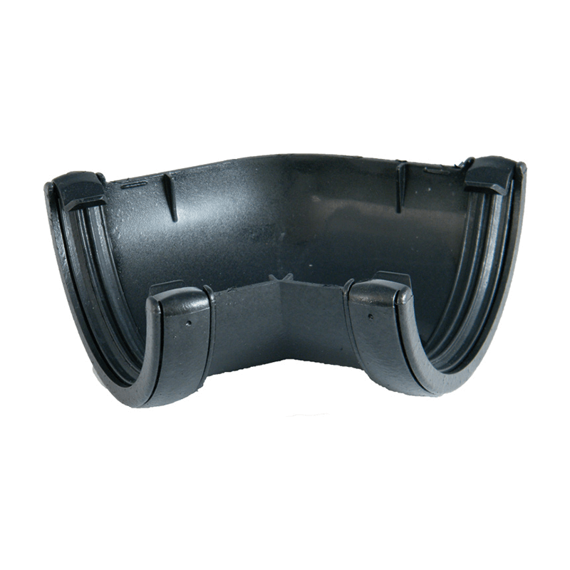 Floplast 112mm Half Round Cast Iron Effect 135° Gutter Angle  image