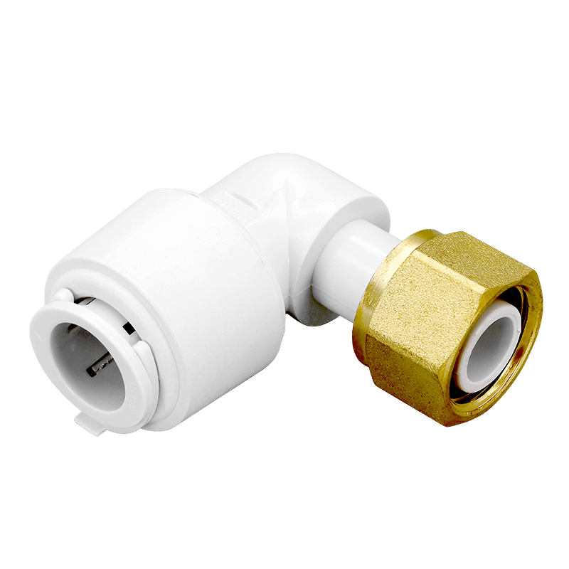 FloPlast 15mm Push Fit Flofit+ Bent Tap Connector Pack of 5 image