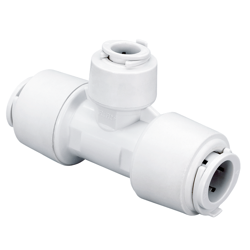 FloPlast 15mm Push Fit Flofit+ Reducing Tee 15x15x10 Pack of 5 image