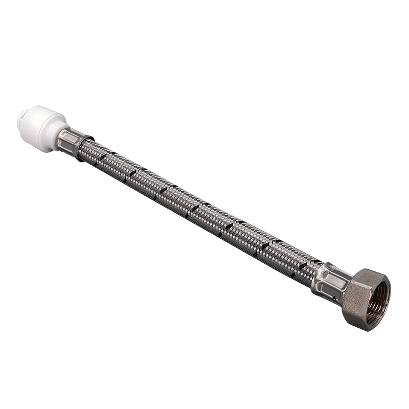FloPlast 15mm Push Fit Flofit+ 300mm x 1/2" Flexi Hose image