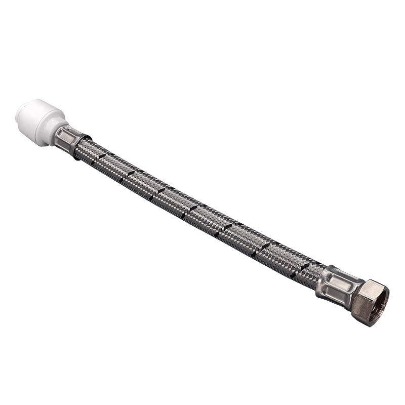 FloPlast 15mm Push Fit Flofit+ 300mm x 3/4" Flexi Hose image