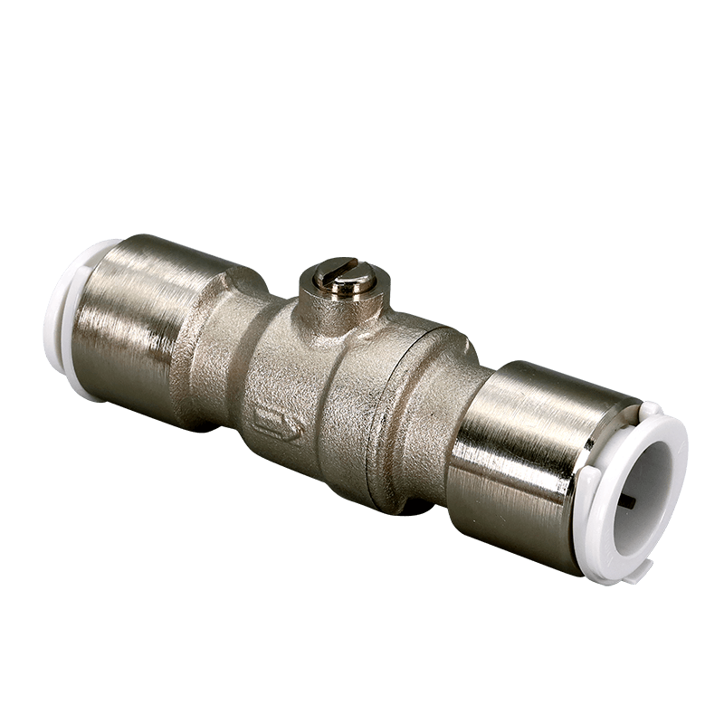 FloPlast 15mm Push Fit Flofit+ Chrome ISO Valve image
