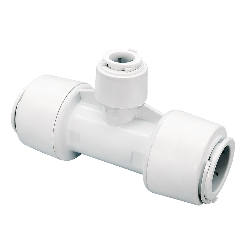FloPlast 28mm Push Fit Flofit+ Reducing Tee 28x28x15 Pack of 2 image