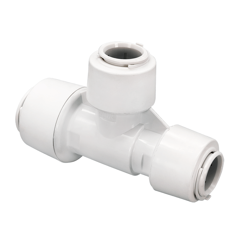 FloPlast 28mm Push Fit Flofit+ Reducing Tee 28x22x22 Pack of 2 image