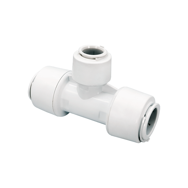 FloPlast 28mm Push Fit Flofit+ Reducing Tee 28x28x22 Pack of 2 image