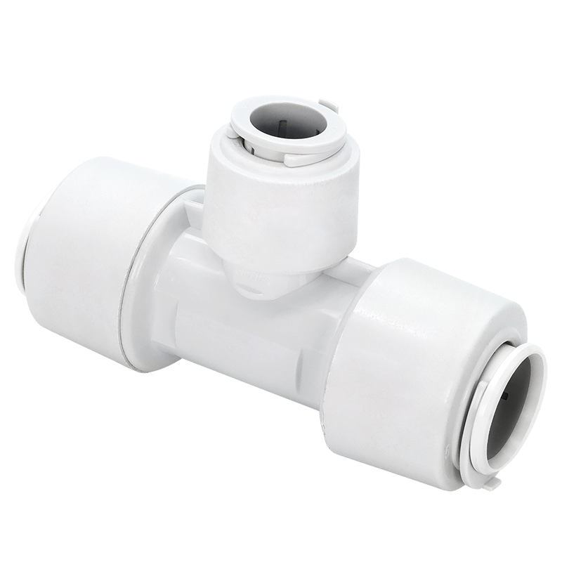 FloPlast 22mm Push Fit Flofit+ Reducing Tee 22x22x15 Pack of 5 image