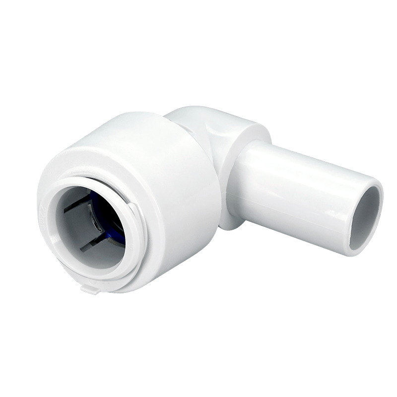 FloPlast 22mm Push Fit Flofit+ Stem Elbow Pack of 5 image