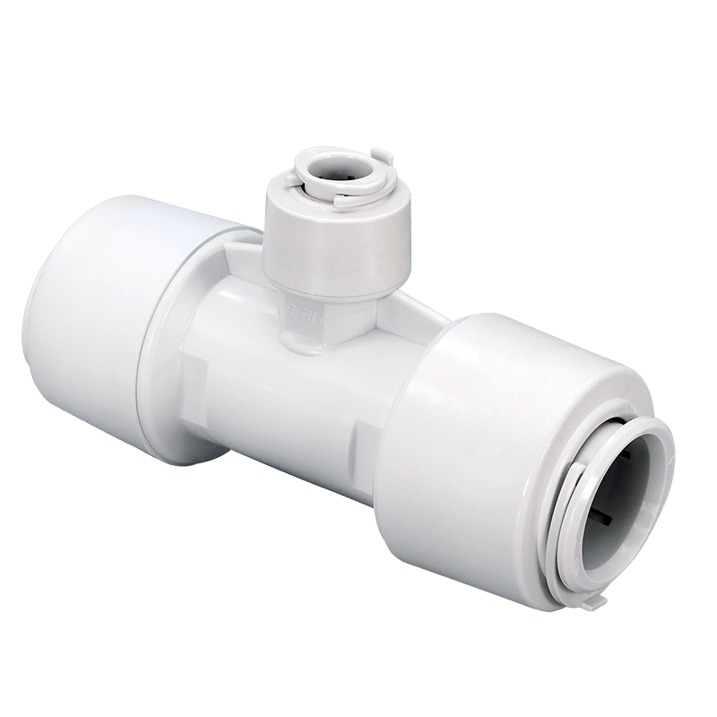 FloPlast 22mm Push Fit Flofit+ Reducing Tee 22x22x10 Pack of 5 image