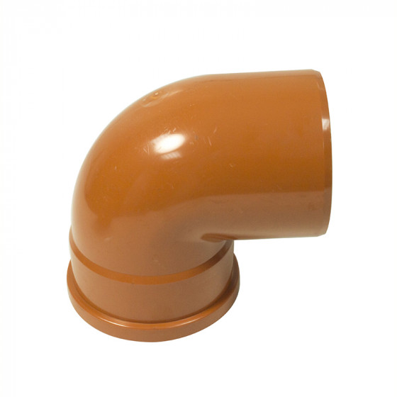 FloPlast 110mm Underground 87.5° Single Socket Bend  image