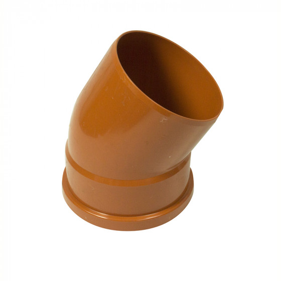 FloPlast 110mm Underground 30° Single Socket Bend   image