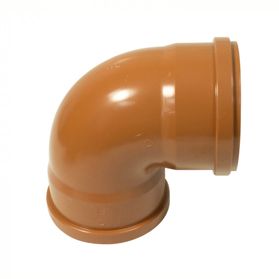 FloPlast 110mm Underground 87.5° Double Socket Bend   image