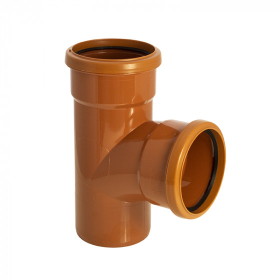 FloPlast 110mm Underground 87.5° Double Socket Junction  image