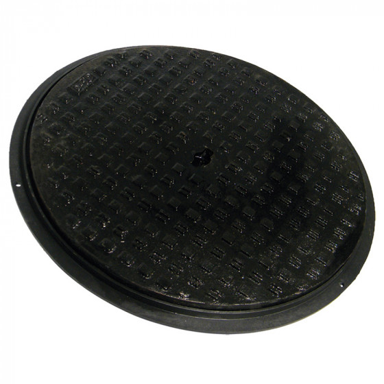 FloPlast 450mm Cast Iron Cover & Plastic Frame  image