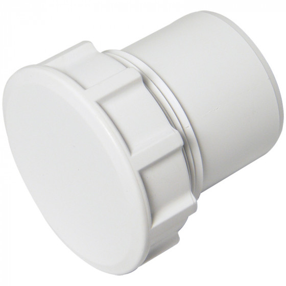 FloPlast 40mm ABS Solvent Weld Waste White Access Plug image