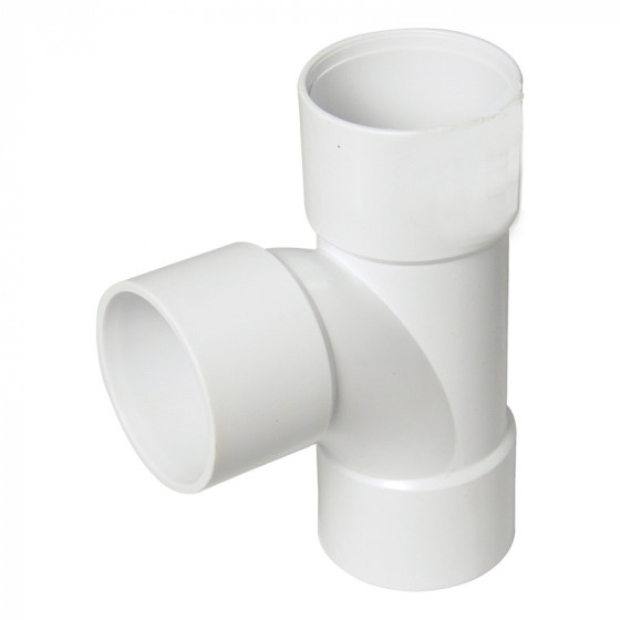 FloPlast 40mm ABS Solvent Weld Waste White Tee image