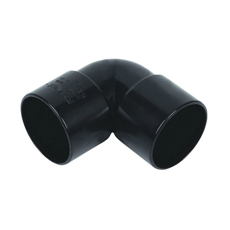 FloPlast 32mm ABS 90° Solvent Weld Waste Black Knuckle Bend image