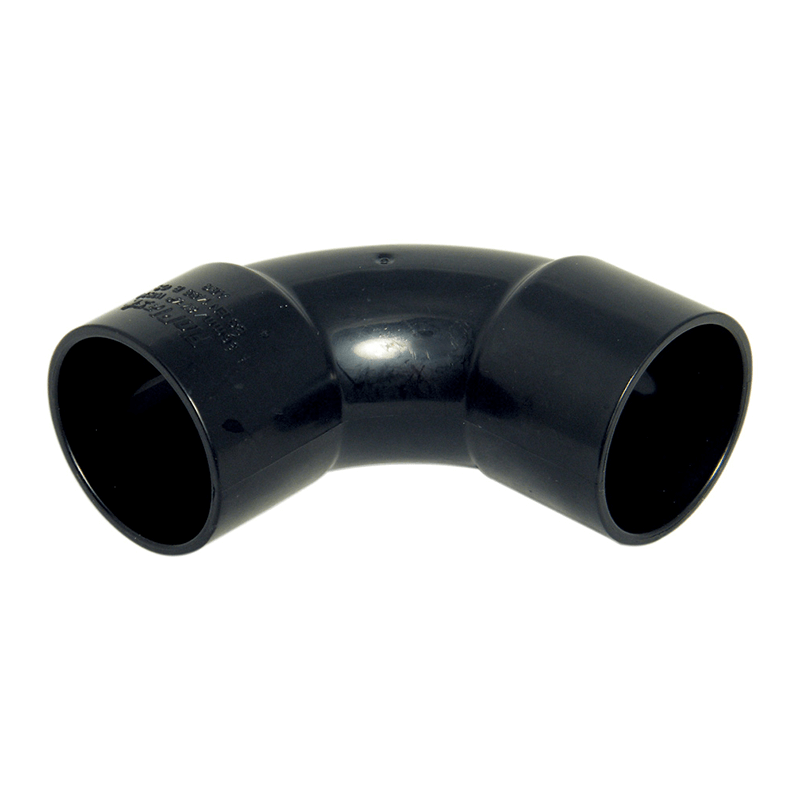 FloPlast 32mm ABS 92.5° Solvent Weld Waste Black Swept Bend image
