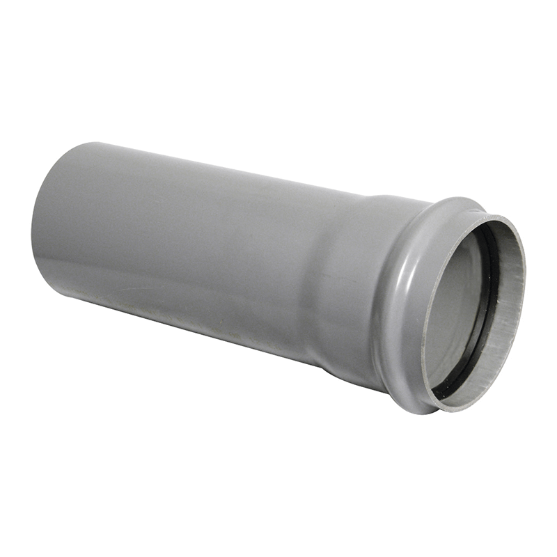 FloPlast 110mm Grey Single Socket Soil Pipe 3m  image