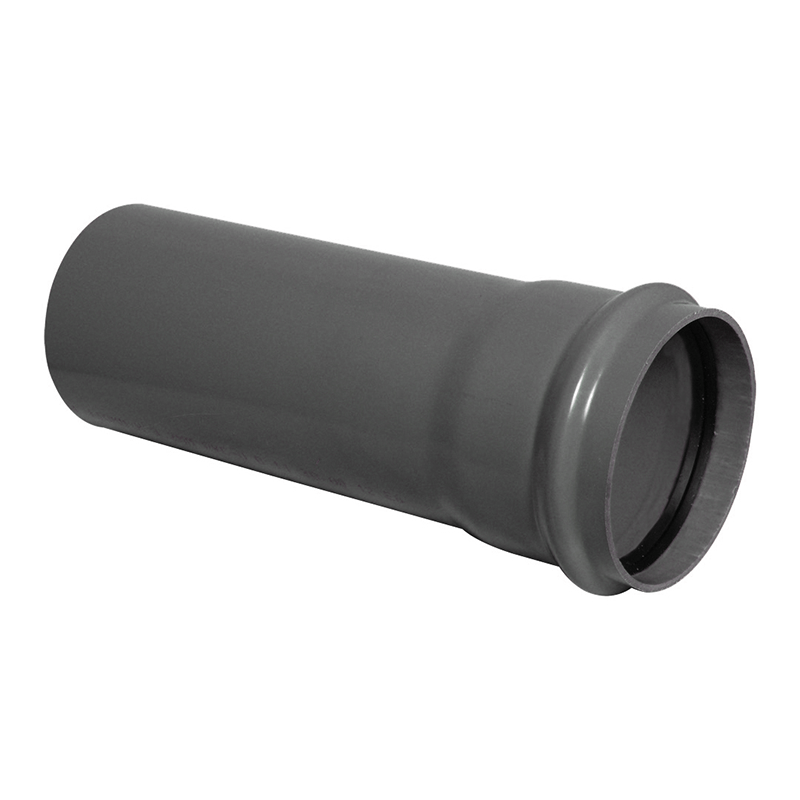 FloPlast 110mm Anthracite Grey Single Socket Soil Pipe 3m  image