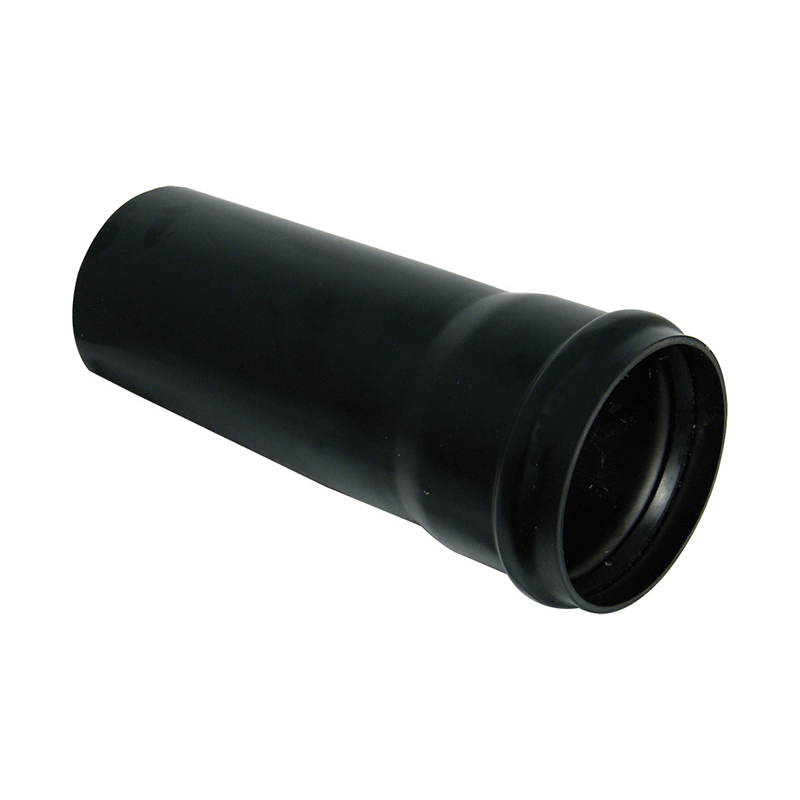 FloPlast 110mm Black Single Socket Soil Pipe 4m  image